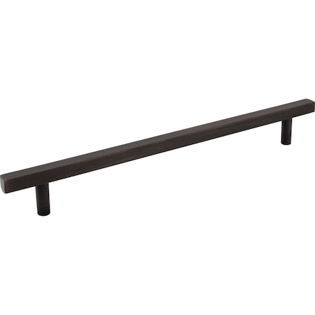 Jeffrey Alexander 12" Center-to-Center Brushed Oil Rubbed Bronze Square Dominique Appliance Handle 845-12DBAC